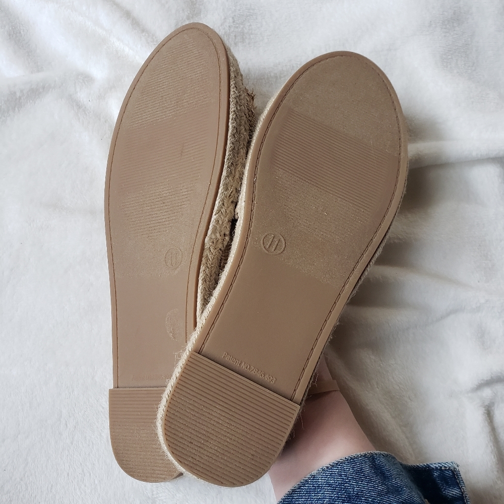 Universal Thread Sonya Espadrille slide sandals womens size 10 summer beach flat - Picture 4 of 8